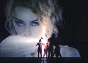21 (Bonachela, 2003): Kylie Minogue as guest artist on the film projection. Photo © Asya Verzhbinsky.