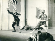 Mr. Punch (Gore, 1946): John Gilpin as Hangman, Walter Gore as Mr. Punch. Photographer unknown. RDC/PD/01/137/01
