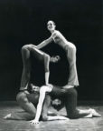 Pyramid (Law, 1972) for Dance Unit: Patrick Wood, Conchita de Campo, Jeremy Allen, Elizabeth Roberts. Photographer unknown. RDC/LP/0406