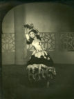 Spanish Dances (Brunelleschi): Sara Luzita wearing the costume designed by Hugh Stevenson, at the Princess Theatre, Melbourne, December 1947. Photo © W.F. Stringer