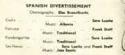 Spanish Divertissement (Brunelleschi, 1947): detail of the programme for 26 December 1947, Princess Theatre, Melbourne.