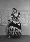 Spanish Dances (Brunelleschi): Sara Luzita wearing the costume designed by Hugh Stevenson, at the Princess Theatre, Melbourne, December 1947. Photo © Jean Stewart.